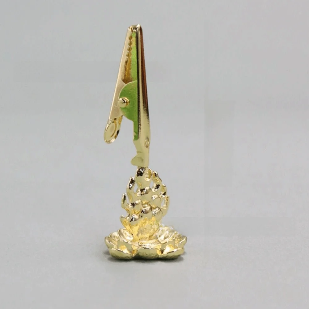 Mini Lotus Incense Stick Holder Vintage Flat Bottom Aromatherapy Burner Non-slip Ash Catcher Incense Stick Stand Teahouse