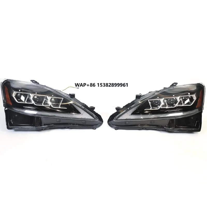 Car Lights Led Headlamp IS250 2006 2007 2008 2009 2010 2011 2012 for IS250 Facelift 3 Lens Led Headlights