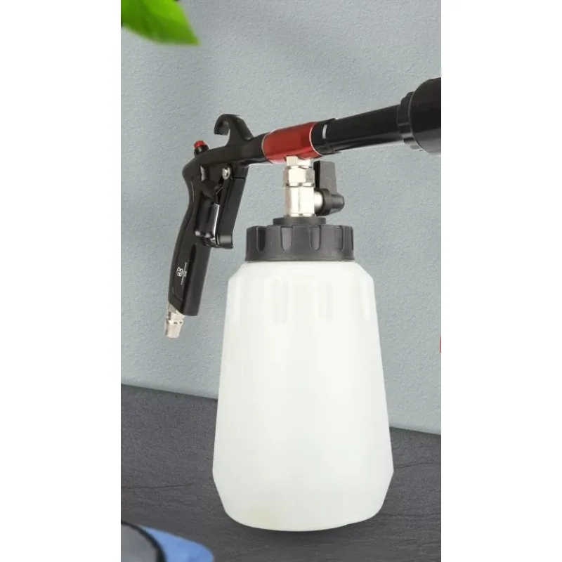 FY Multifunctional Car Interior Foam Cleaning Gun, 1000ml Bearing Type Tornado Washer with Brush for Car Detailing