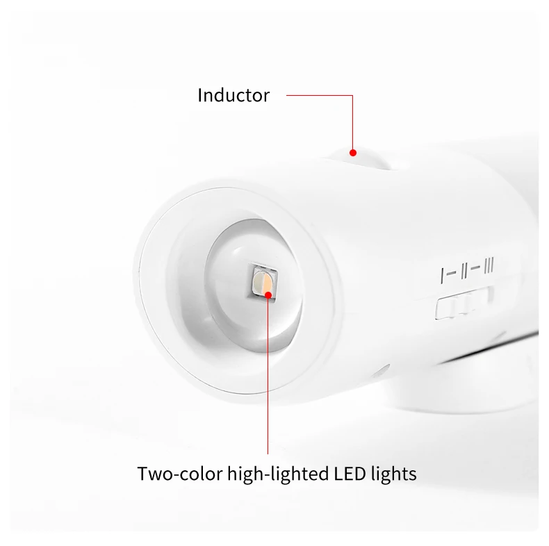 Motion Sensor 2 in 1 LED Night Light Rechargeable 3 Colors Wall Lamp Wireless Magnetic Spotlight for Bedroom Corridor and Stair