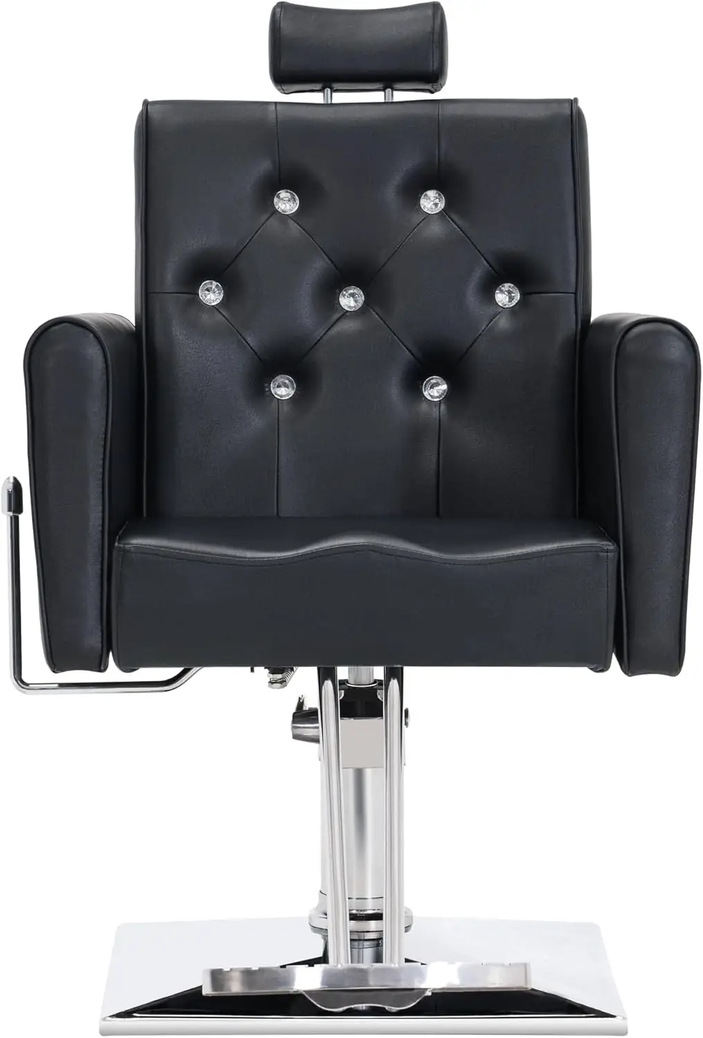 BarberPub Classic Hydraulic Recliner Barber Chair Antique Hair Spa Salon Styling Beauty Equipment 3123 (Black)