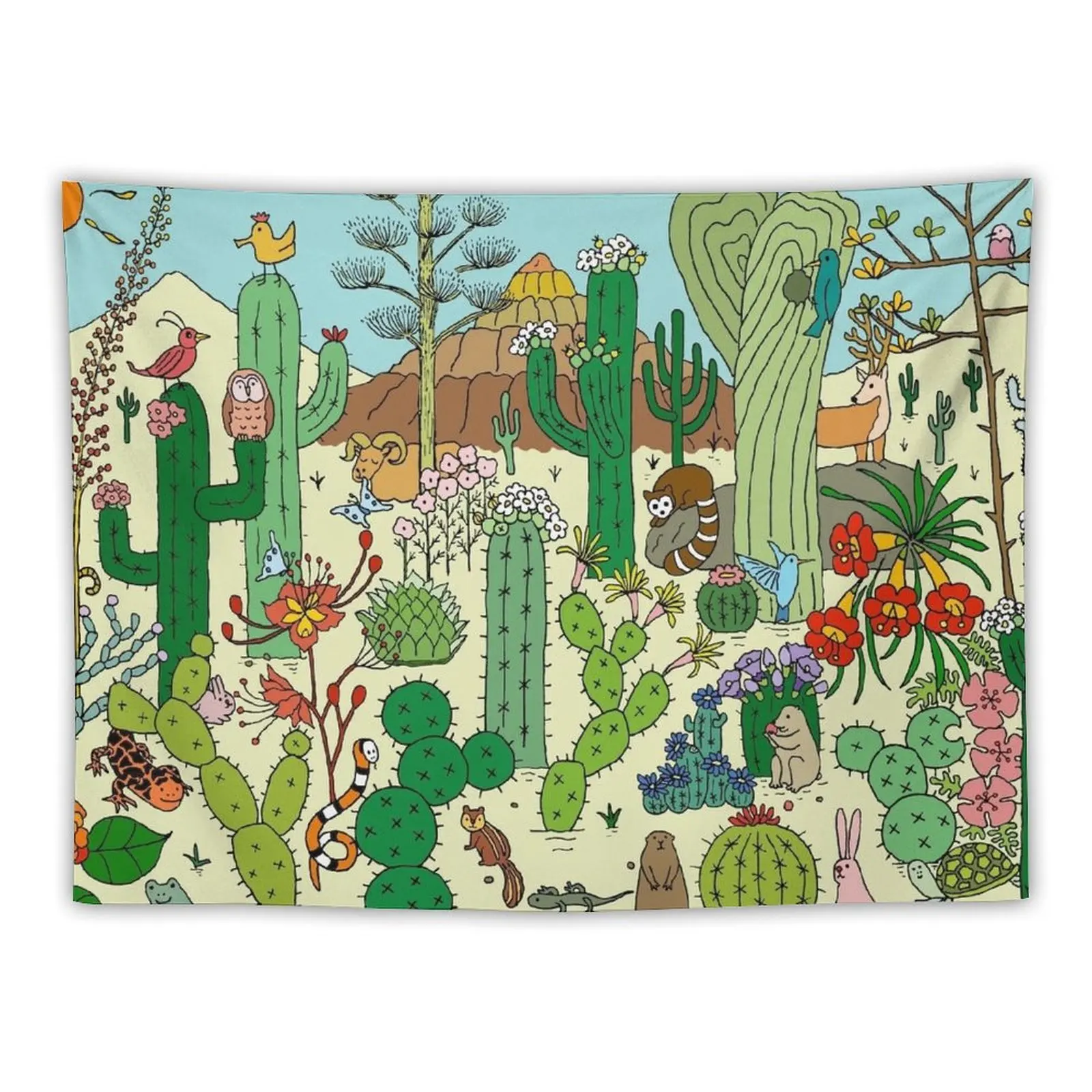 

Arizona Desert Museum Tapestry Decoration Room Wall Decoration Art Mural Tapestry