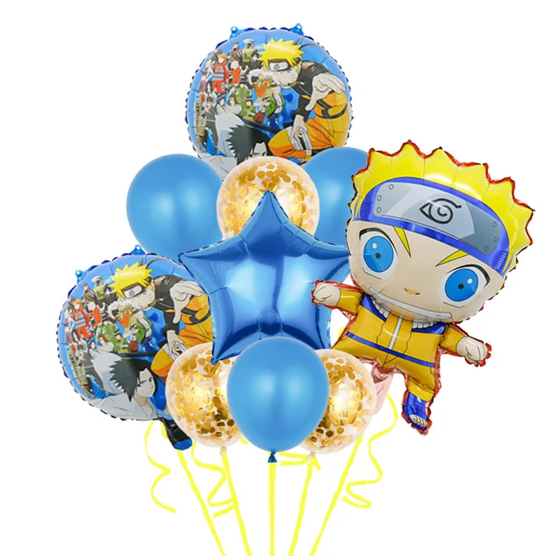 Naruto Birthday Party Decoration Background Balloon Banner Baby Shower Whirlpool Naruto Balloon Wedding Home Decoration