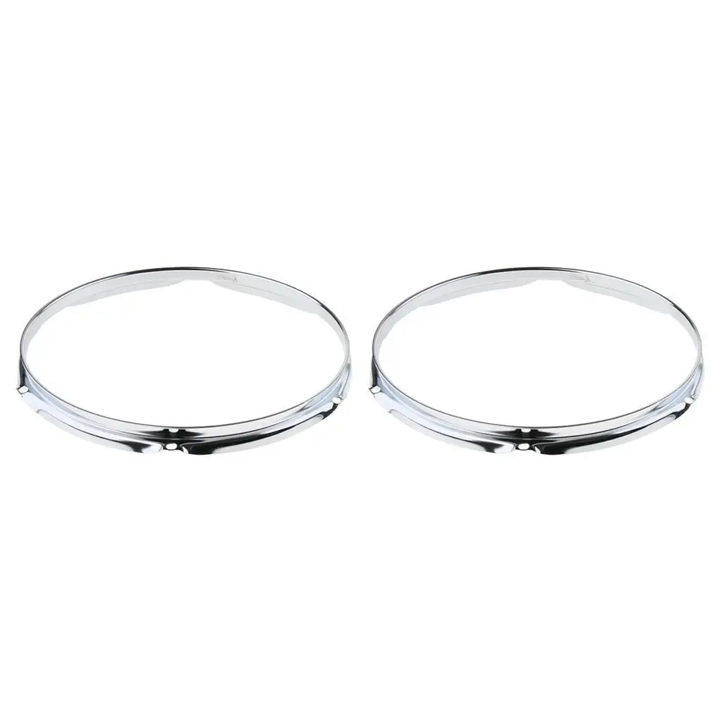 1 Pair Iron  Tom Drum Hoop Ring Rim 12inch 6 Holes