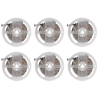 6 Pcs 5M RGB 300 5050 LED Flexible Light Strip Non-Waterproof DC12V