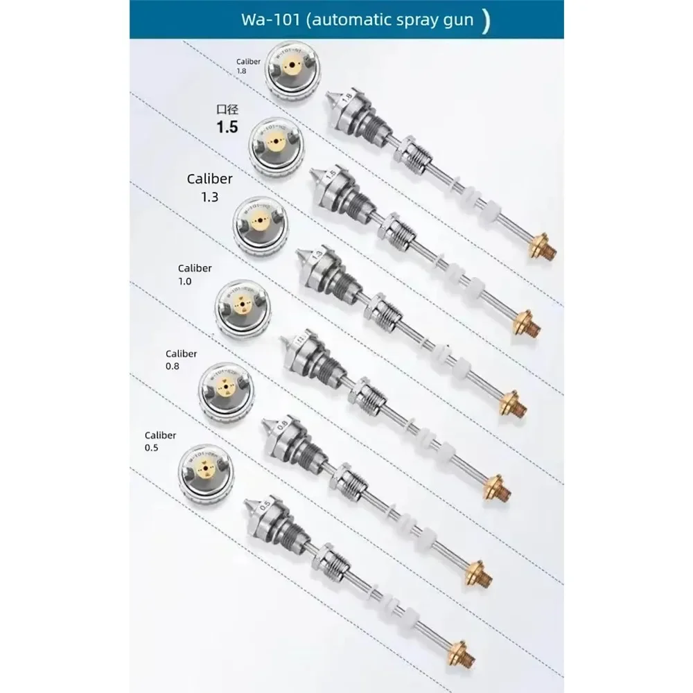 Original Japan WA-200 Spray Gun Nozzle Needle Air Cap K2 Cap WA-101 Automatic Paint Gun Replacement Parts