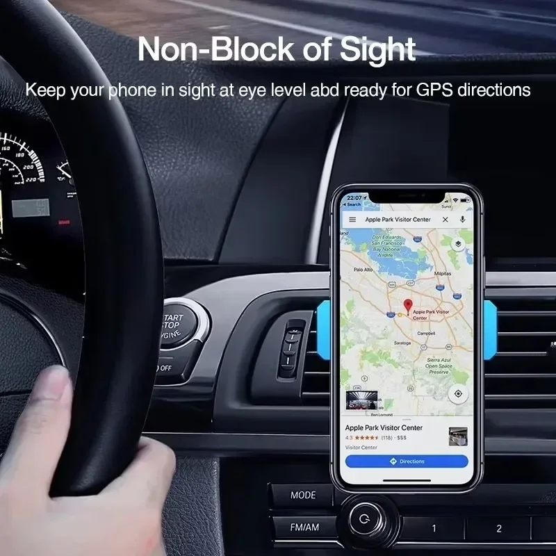 Suporte Universal para Telefone de Carro com Montagem na Saída de Ar, Suporte para Smartphone Compatível com Telefones de 4 a 6 Polegadas para Veículo