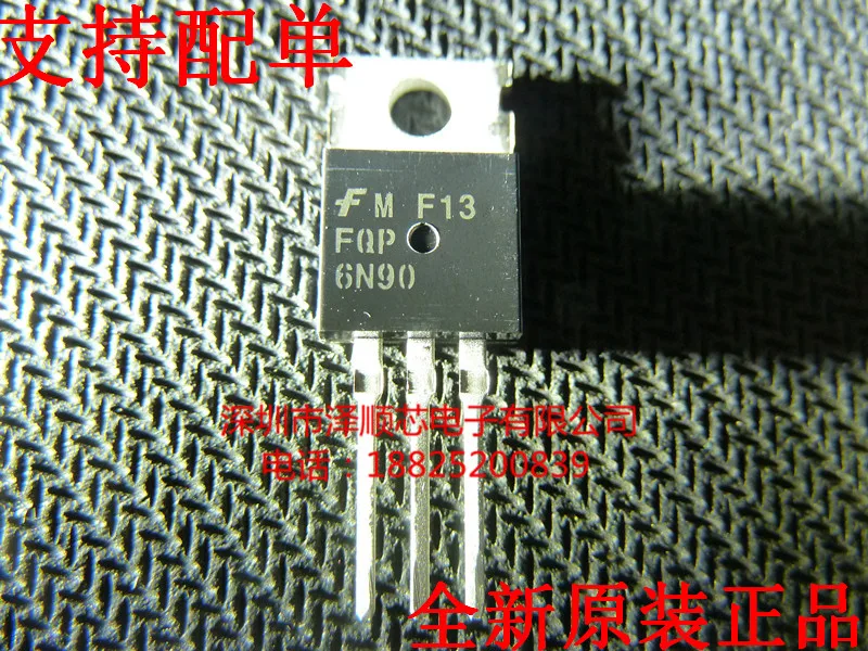 

30pcs original new FQP6N90 TO-220 900V 6A N channel field-effect transistor