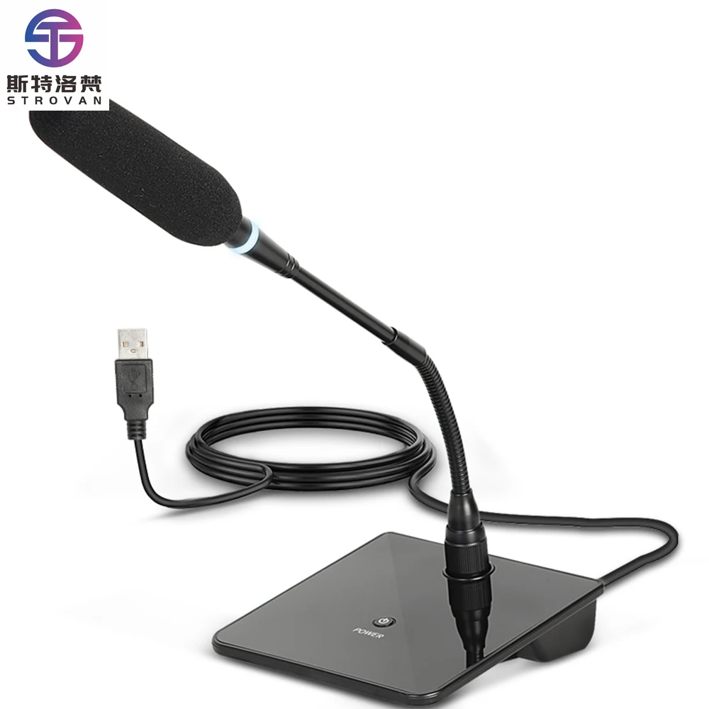 

Professional USB Computer Desktop Microphone Conference Microphone Wired for Laptop Recording Games Live