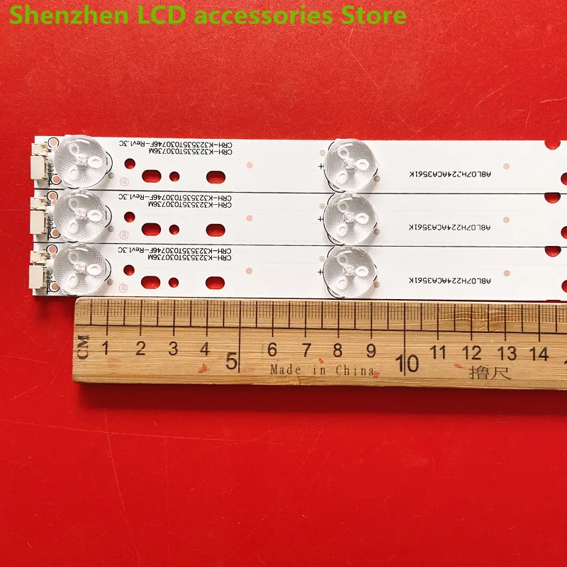 FOR Lehua  LED32C370 Light bar 7LED  CRH-K323535T030736M-Rev1.1  Backlight lamp bead ７LED 59.7CM 3V  100%NEW