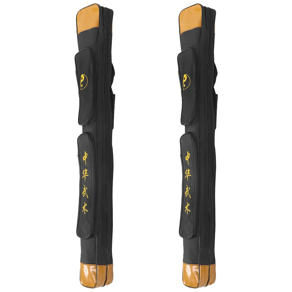 

2 Pcs Sword Bag Carrying Case for Tai Chi Swords Storage Oxford Cloth Pouch Shoulder