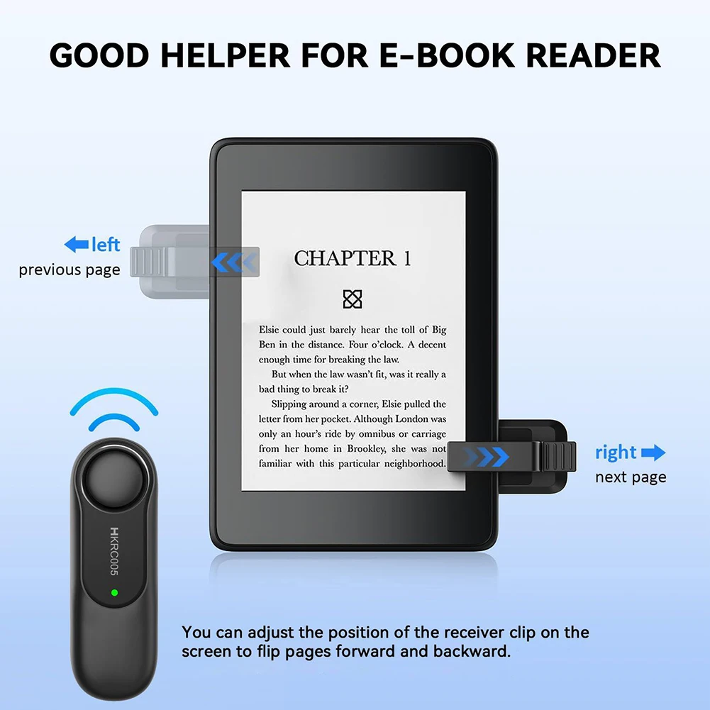لـ Kindle Paperwhite Oasis Kobo EReaders RF التحكم عن بعد صفحة تيرنر التقاط الصور كاميرا تسجيل الفيديو الزناد عن بعد
