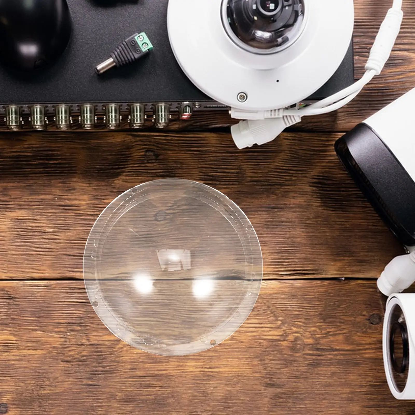 Clear Camera Dome 3.8 Inch Plastic Rainproof Cover Outdoor Security Camera Protective Shield Transparent Housing