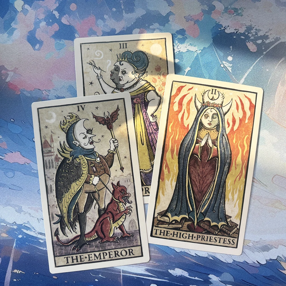 12 x 7 cm  Tarot  78 Card Deck With Guidebook Fortune Telling Card Game Travel Cersion Reversed Chakra