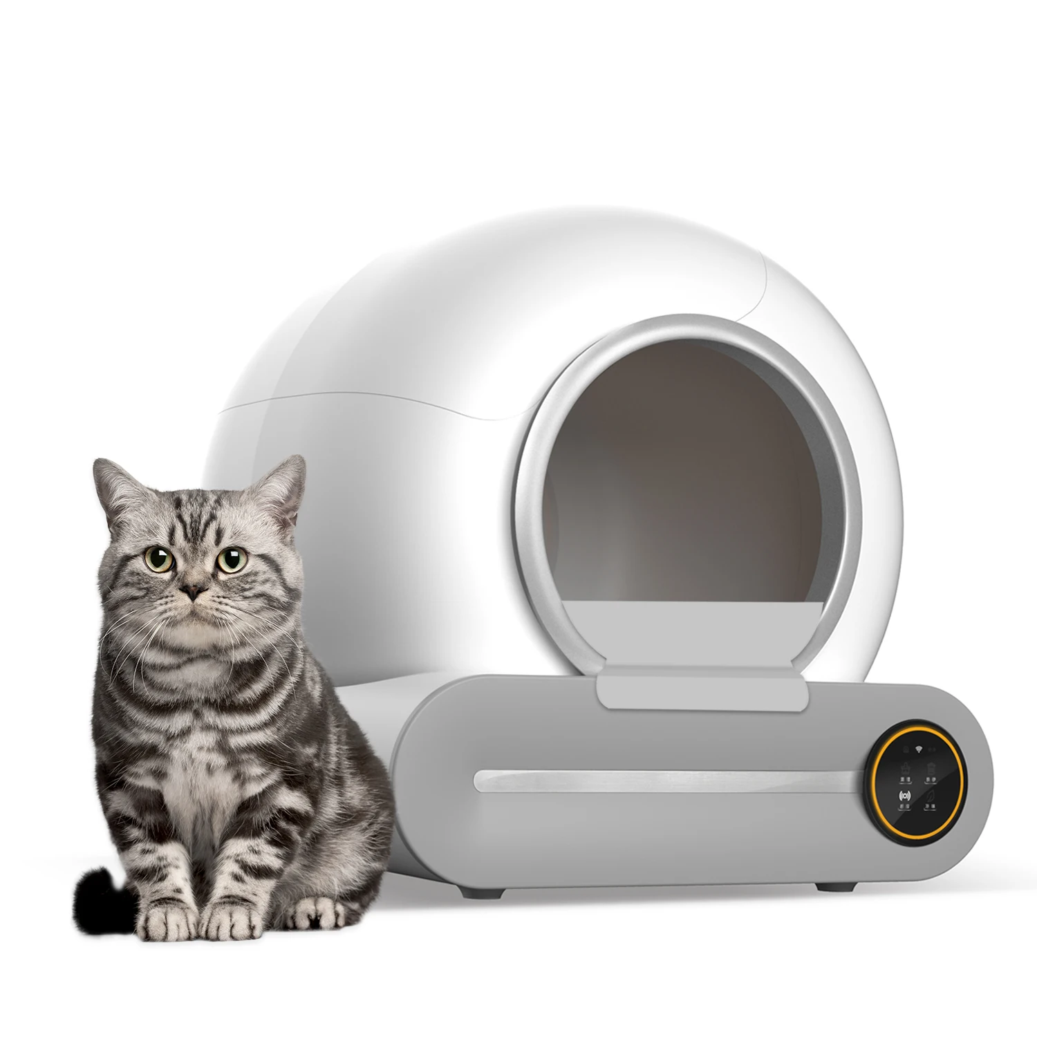 

STLF 65L Barrel Bin 9l Waste Bin Cat LitterS Box and Accessory Closed Large Automatic Cat LitterS Box