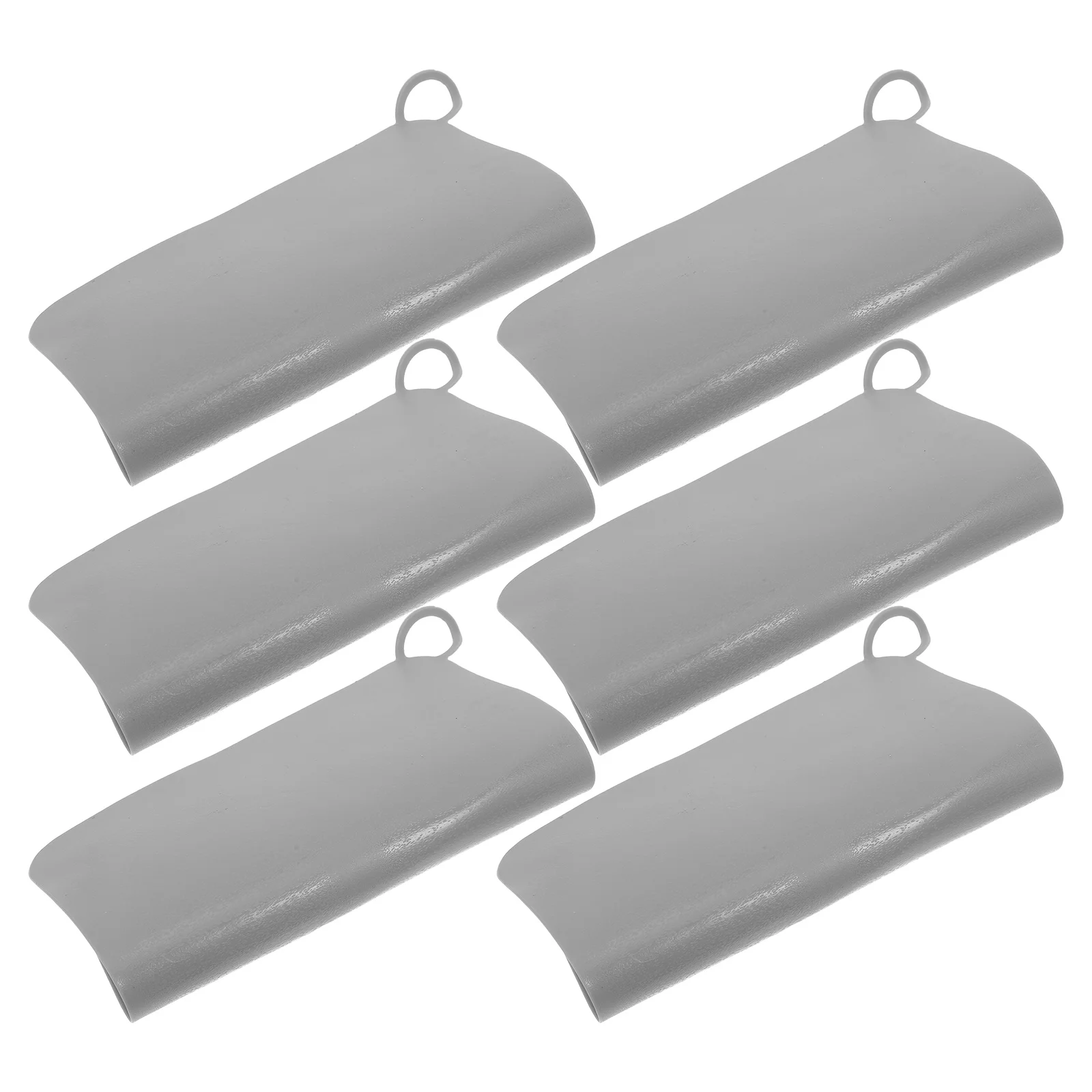 

6Pcs Silicone Floor Drain Pad - Heavy Duty Odor Blocking Cover for Shower Tub Basin 5.89x5.89 Grey Easy Fit Square Round Drains