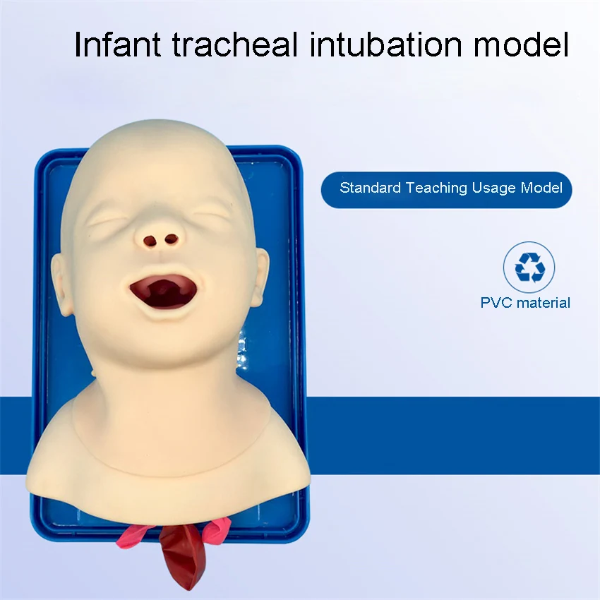 Neonatal Infant Tracheal Intubation Model Analog Human Tracheal intubation airway emergency model PVC Training Model