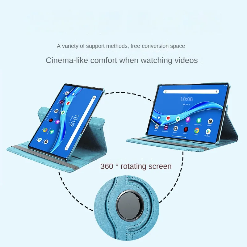360 Rotating Case For Lenovo Tab M10 Plus 3rd Generation 10.6 inch/Xiaoxin Pad 2022 TB-125FU TB-128FU Smart Stand Tablet Cover
