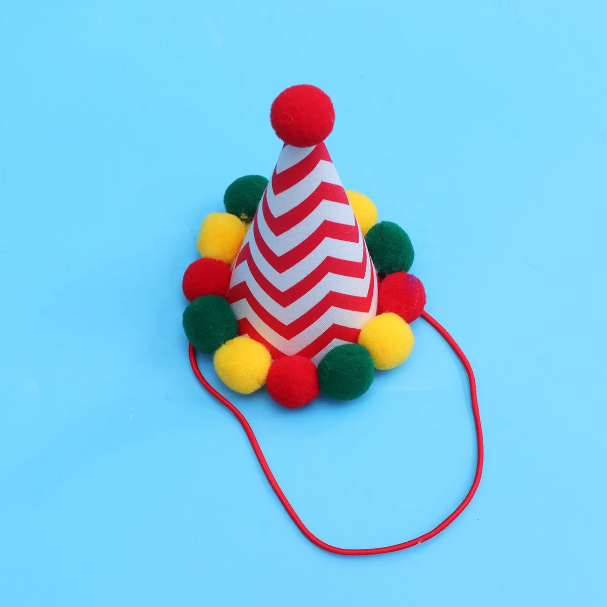

Pet Party Hat Pointed Design Birthday Decoration Supplies Soft Comfortable Elastic String for Dogs Cats Fun Photo Prop