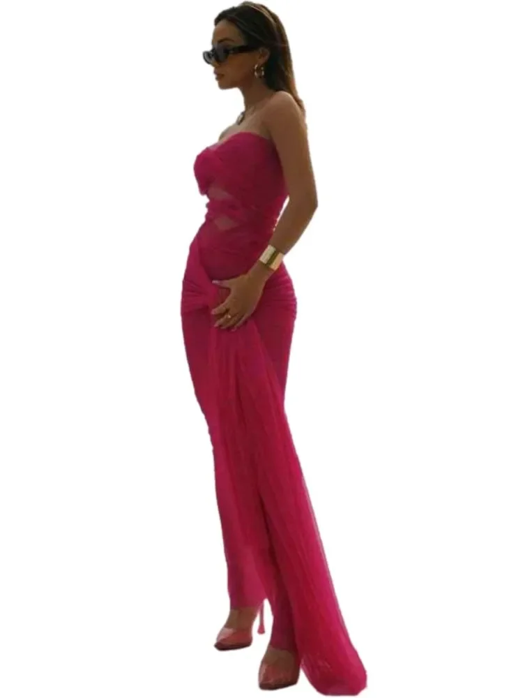 Robe Maxi imprimée sans manches, tunique, robe de plage décontractée pour femmes, Kaftan, Cover-up, printemps-automne, 2024