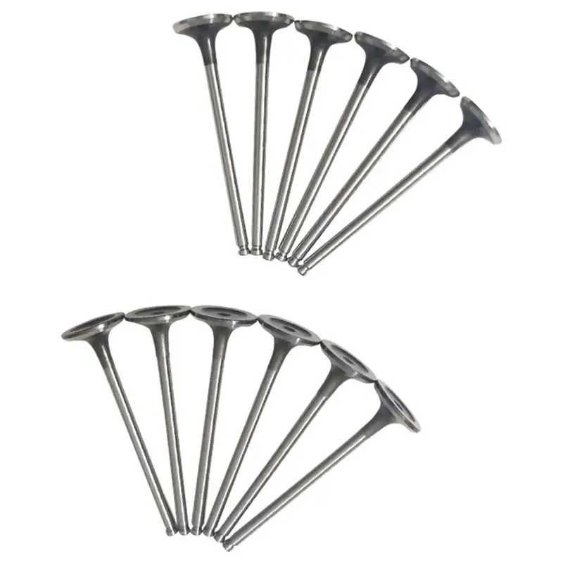 

WF-12Pcs Inlet Exhaust Valve For Citroen C3 C4 208 3008 308 HNX HNY 9801960980 539042 R6936 9807645980 9675073180