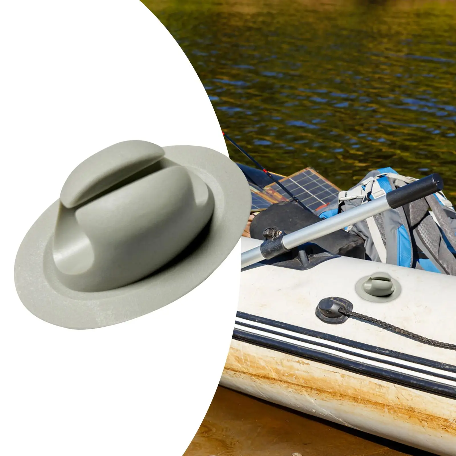 Durable Inflatable Boat Paddle Holder Clip Glue on PVC Mount Kayak Accessories for Rowing Canoe Support