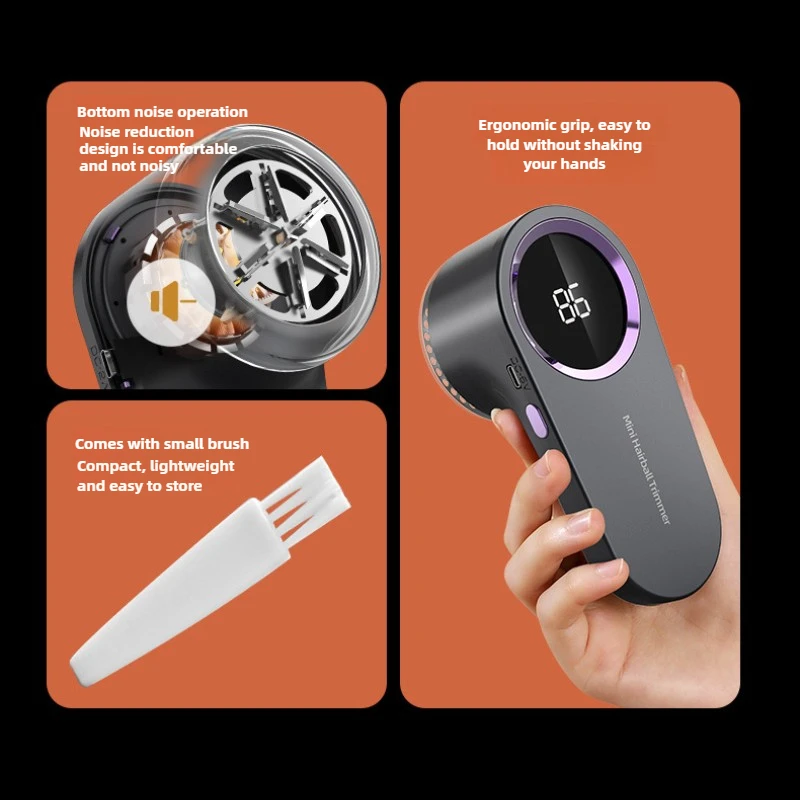 Levapelucchi per vestiti Macchina ricaricabile elettrica USB Dispositivo portatile per la rimozione di bobine di rasoio per capelli