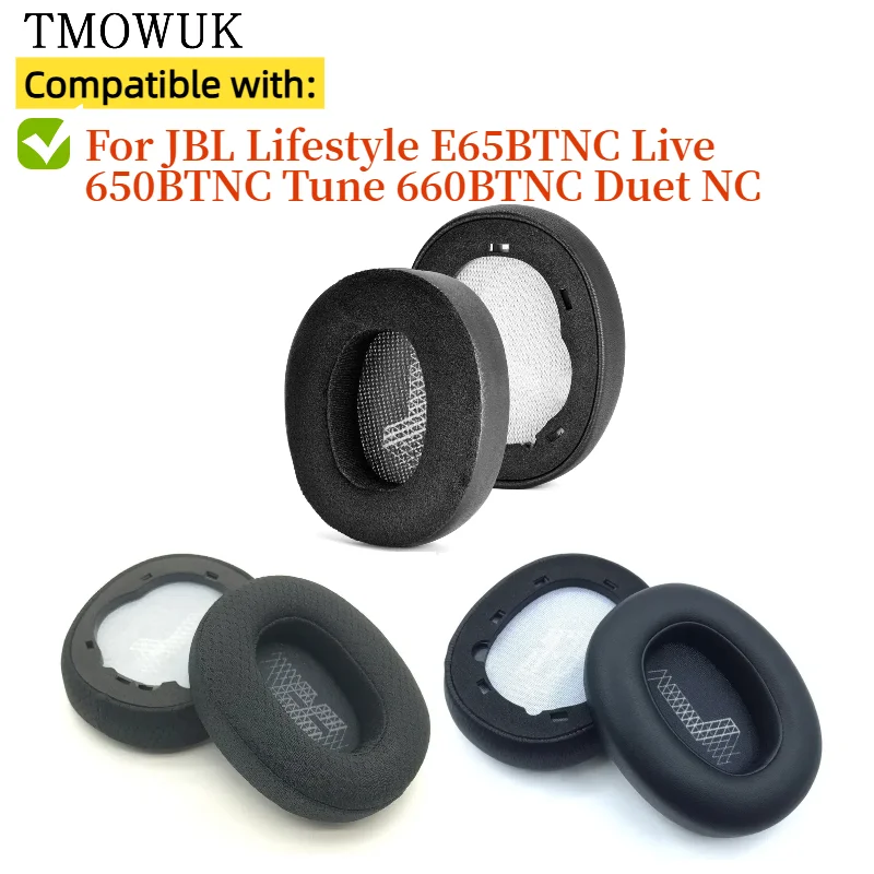 

For JBL Lifestyle E65BTNC Live 650BTNC Tune 660BTNC Duet NC Gaming Headphone EarPads Replacement foam pillow Cushion Cover