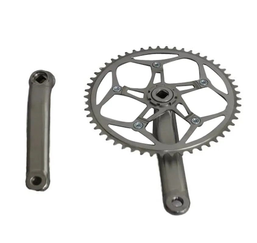 Custom XACD Titanium Crank Set For Cruisers Made With Taper Square Spider Chain Ring Locking OEM Bike Parts With Titan Crank Arm
