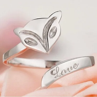 Women's fox open ring Platinum-plated ring customized purchase