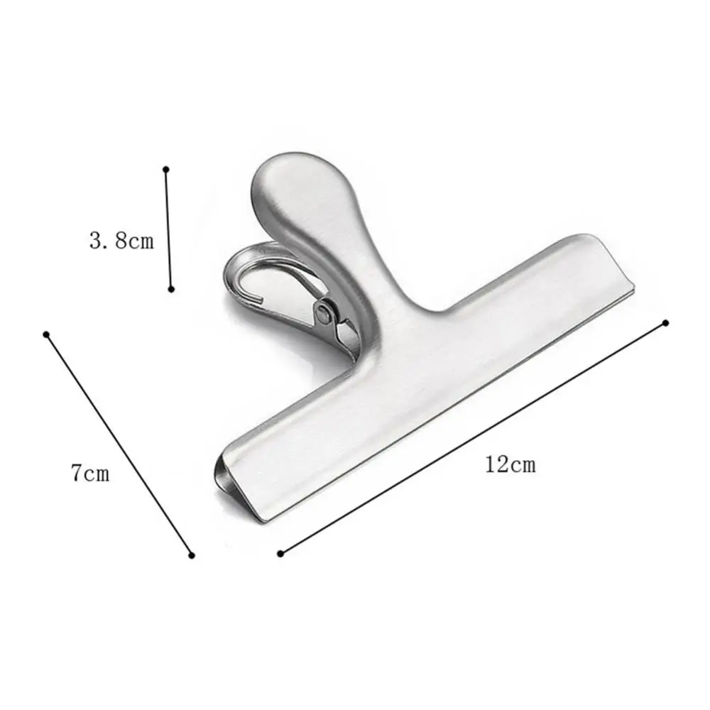 Food Snack Clips Moisture-proof Stainless Steel Multifunctional Kitchen Accessory Office File Holder Household