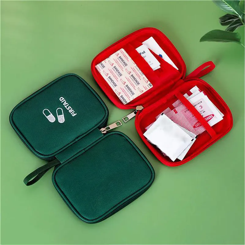 Portable Mini Home Medical Storage Bag Camping Emergency First Aid Kit Organizer Home Outdoor Travel Bag