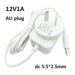 White 12v 1a Transformer Switching Universal Power Supply 12v DC Power Supply 12 Volt 5.5x2.5 AU Australia New Zealand Plug