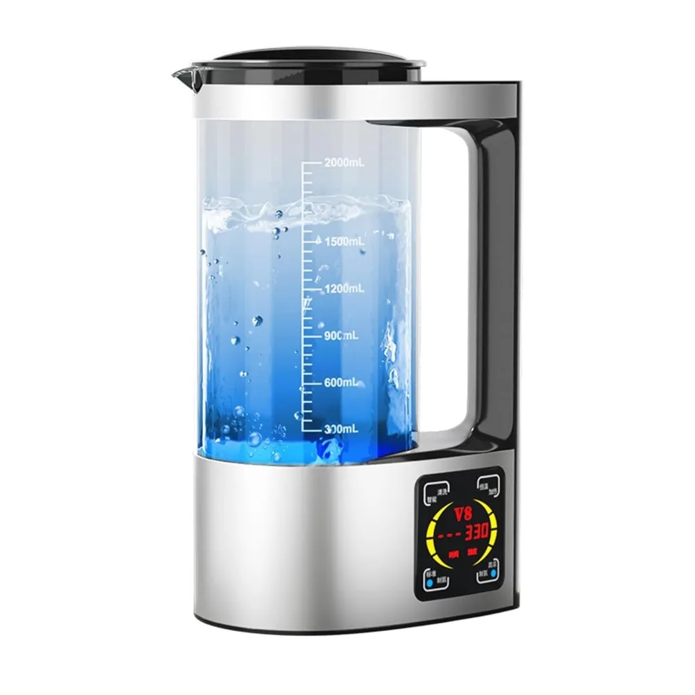 

2L Hydrogen Water bottle Kettle Generator Hydrogen Water Ionizer Machine LED Smart Display 1800ppb hydrogen Content