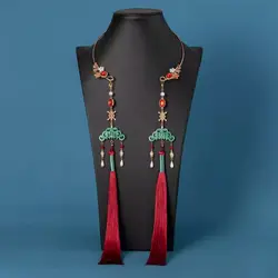 Luxury Ancient Chinese Necklace for Women Hanfu Jewelry 2024 New