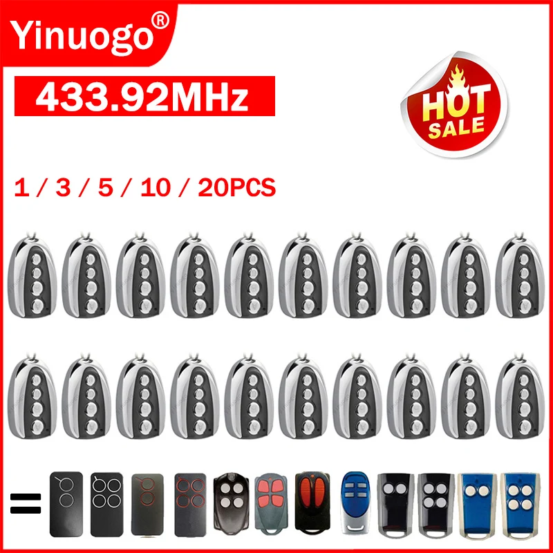 Copy For PHOX2 PHOX4 PHOENIX2 PHOX PHOENIX 2 4 TRC TRC4 TXC TSC4 Gate Remote Control Garage Door Opener 433.92MHz Rolling Code