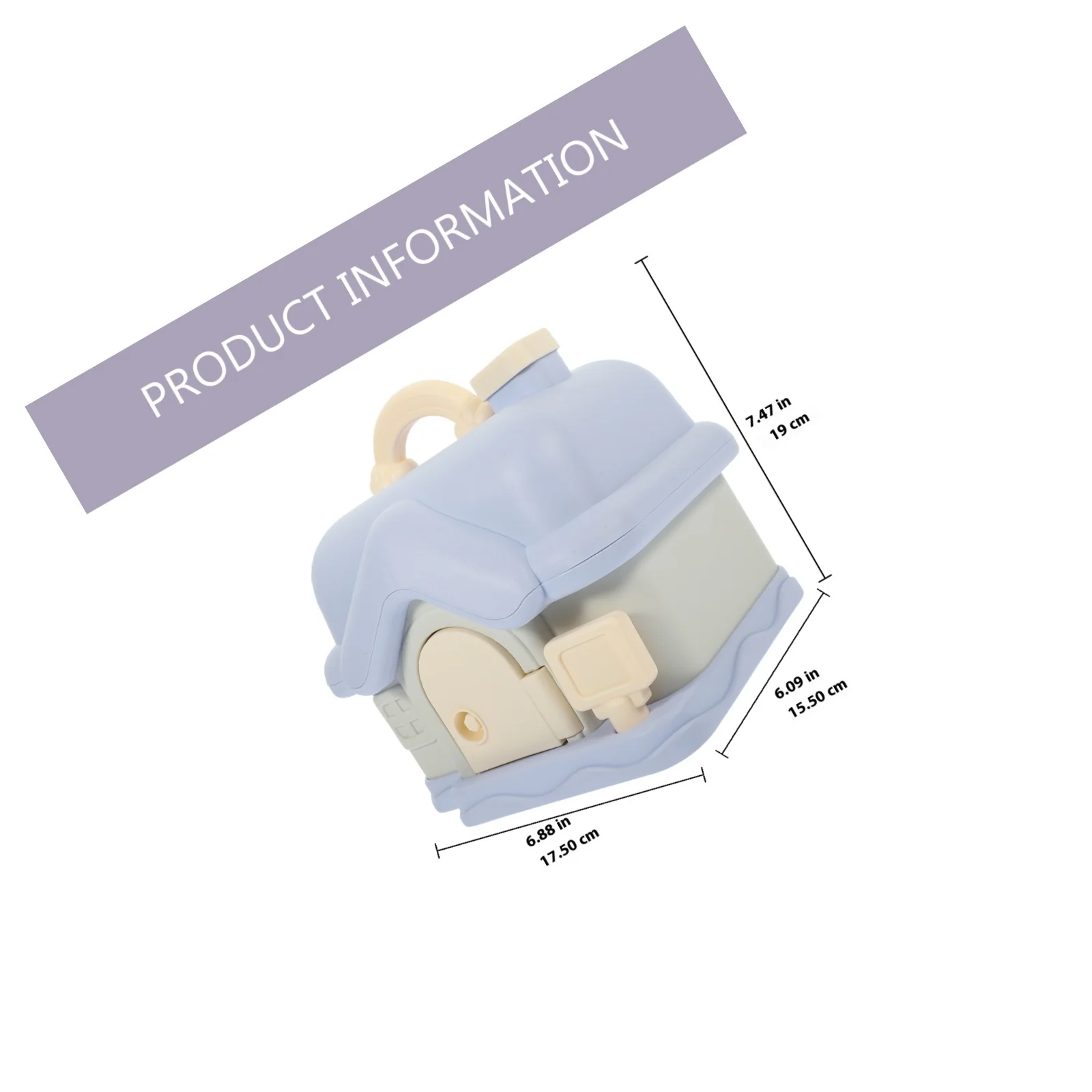 1 Zestaw Dziecięca Skarbonka Niezniszczalna w Kształcie Domku Śliczna Pojemnik na Monety do Dekoracji Sypialni Edukacyjna Skarbonka