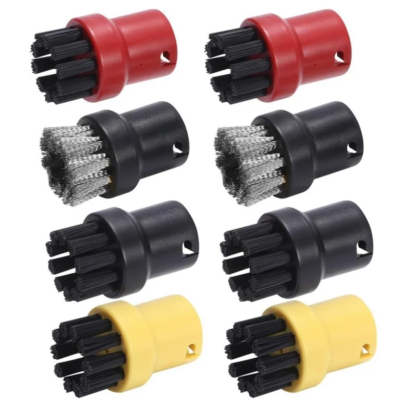 YCOC-8PCS escovas redondas de limpeza a vapor substituição forkarcher sc1/sc2/ctk10/sc3/sc4/sc5/sc7 peças de limpeza a vapor
