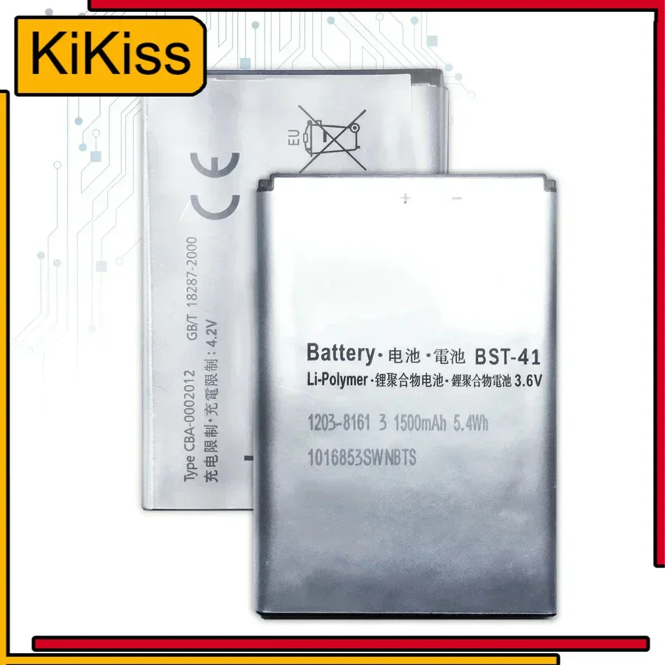 1500mAh Battery BST-41 For Sony Ericsson A8i M1i X1 X2 X10 X1a X2a Z1i BST 41 Rechargeable Li-polymer Batteries