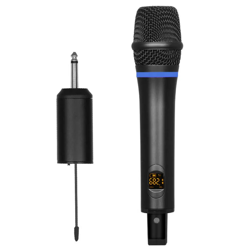 

Biner 3WI Wireless Microphone UHF Cordless Metal Dynamic Mic System Receiver for Loudspeaker Karaoke KTV Speech