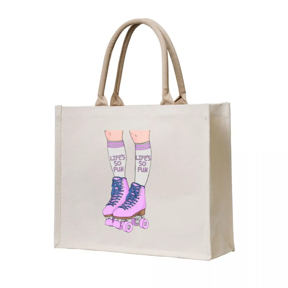 

Lifes So Fun Lifes So Fun Muna Phoebe Bridgers Silk Chiffon Rollerblades2 Tote Bag ecological bags shopper bag woman