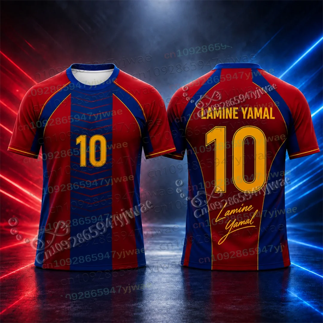 Summer Yamal No.10 Football Jersey Gpt Design Personalize Fans Gift Soccer Sport Top Outdoor Training Women Men's Soccer Tshirts