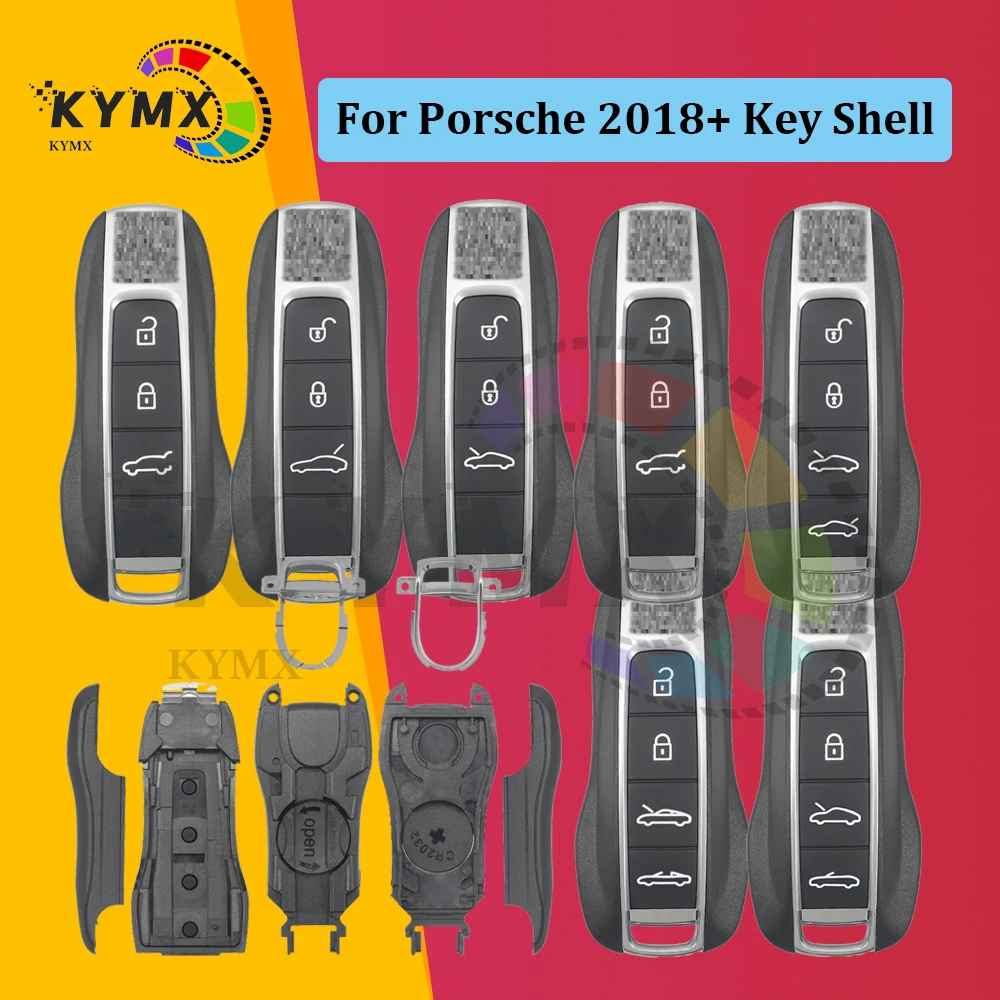 

KYMX MLB Special Replacement Shell Case For Panamera Taycan Carman Macann Bobst Cayenne 911 2018+ Housing With Emergency Key