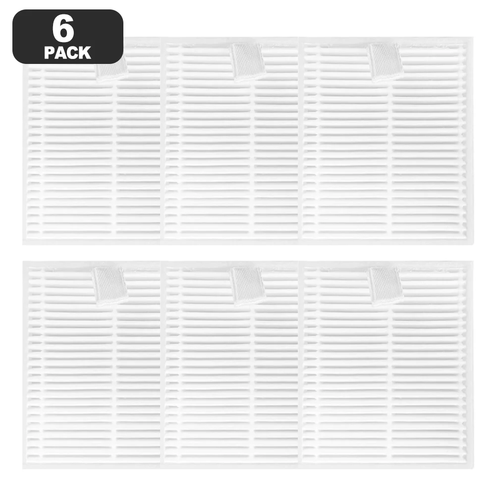 6 Pack HEPA Filter For DEERMA S30 / For DEM-S30 Robot Vacuum Reusable Dust Box Accessories Washable Replacement Parts