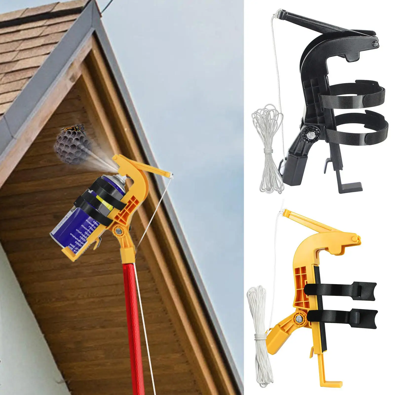 Spray Paint Can Extender  Pole Sprayer Extension Pole Adaptor Adjustable Angle Spray Extender Adjustment Sprayer Bracket Adaptor