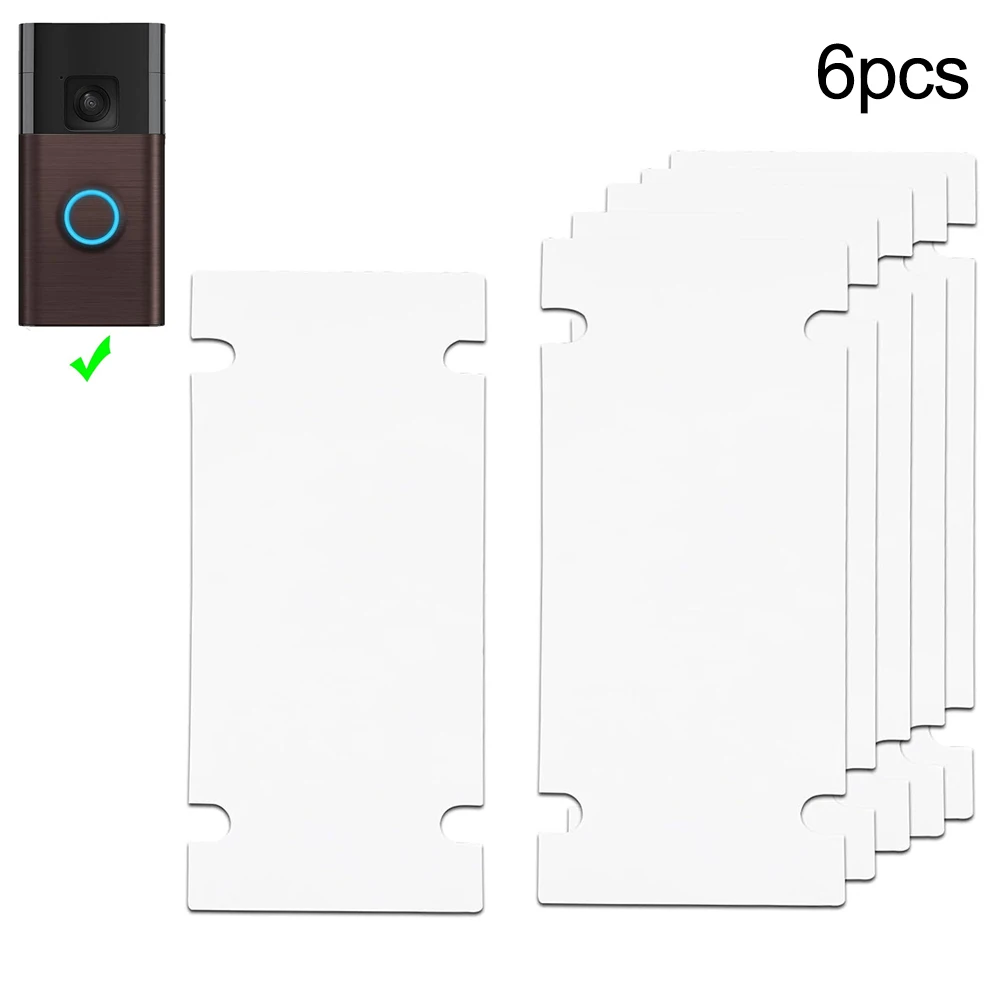 6 Pack Double Sided Tape No Drill Doorbell Mount For Ring Battery Video Doorbell Strong-Adhesive Pads