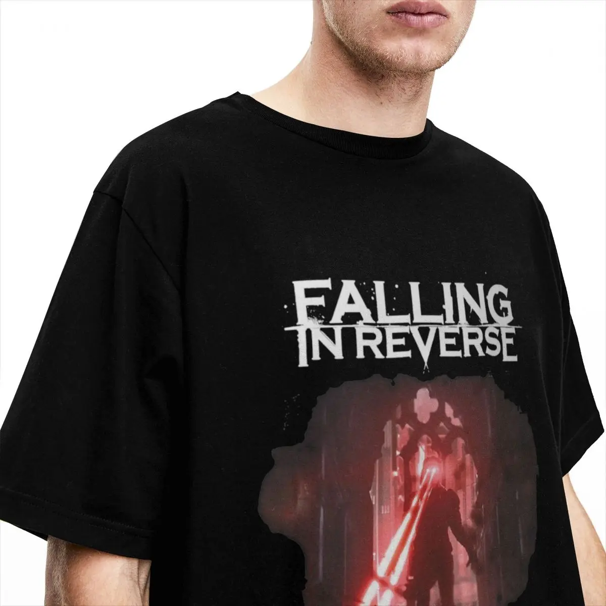 Funny Falling In Reverse Watch The World Burn Rock Band T Shirt Men Women Pure Cotton Tee Shirt Summer Tops