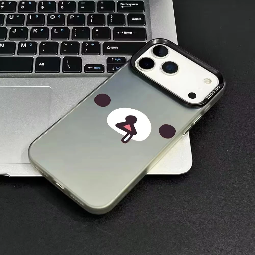 Leuke Cartoon Telefoon Case Voor iPhone 17 Air 16e 16 Pro Max 15 14 Plus 13 12 11 Pro schokbestendig Siliconen R-Rilakkumas Achterkant