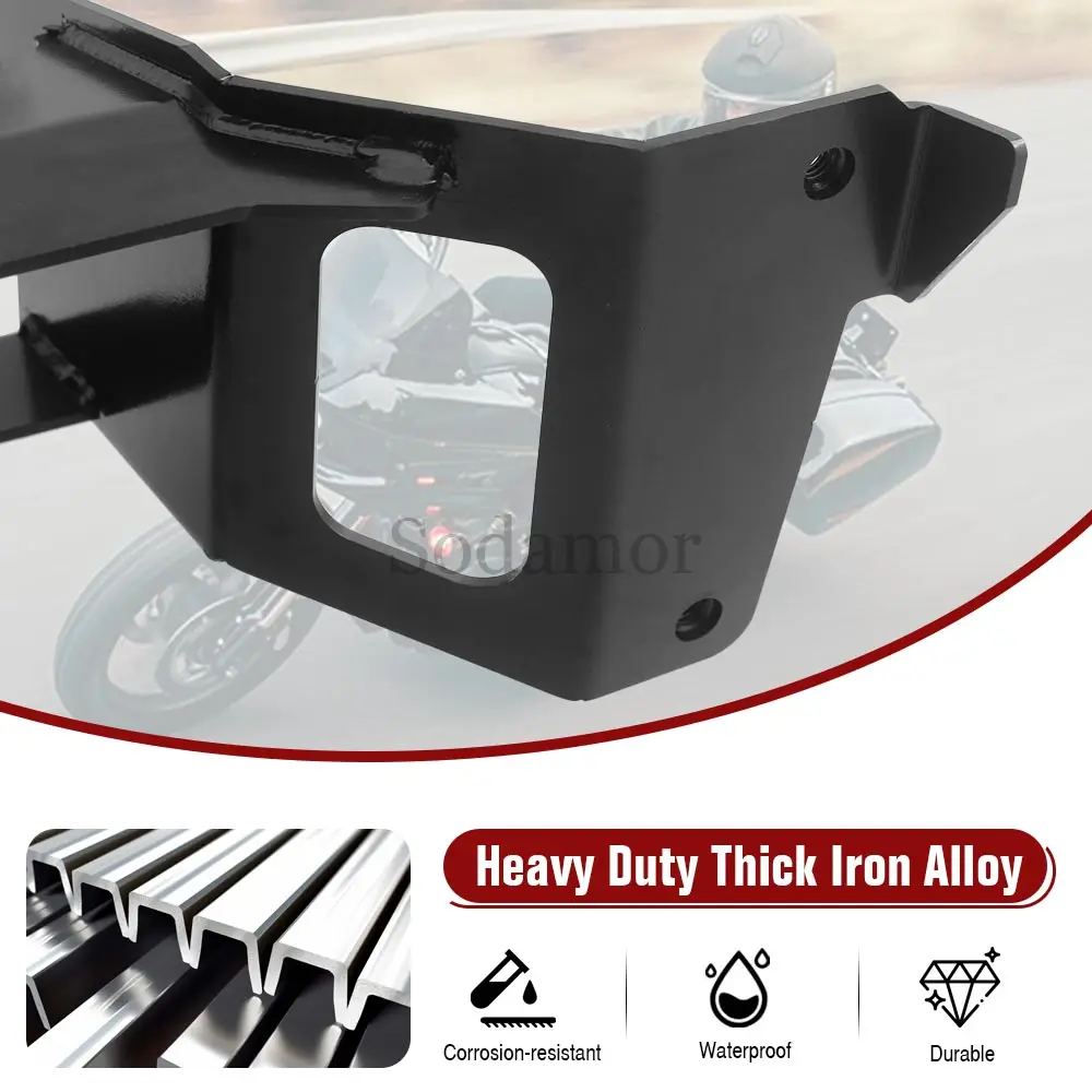 Black Front Fairing Bracket Mount &Headlight Mounting Bracket Ring Motorcycle For Harley Softail Low Rider El Diablo FXRST 2022
