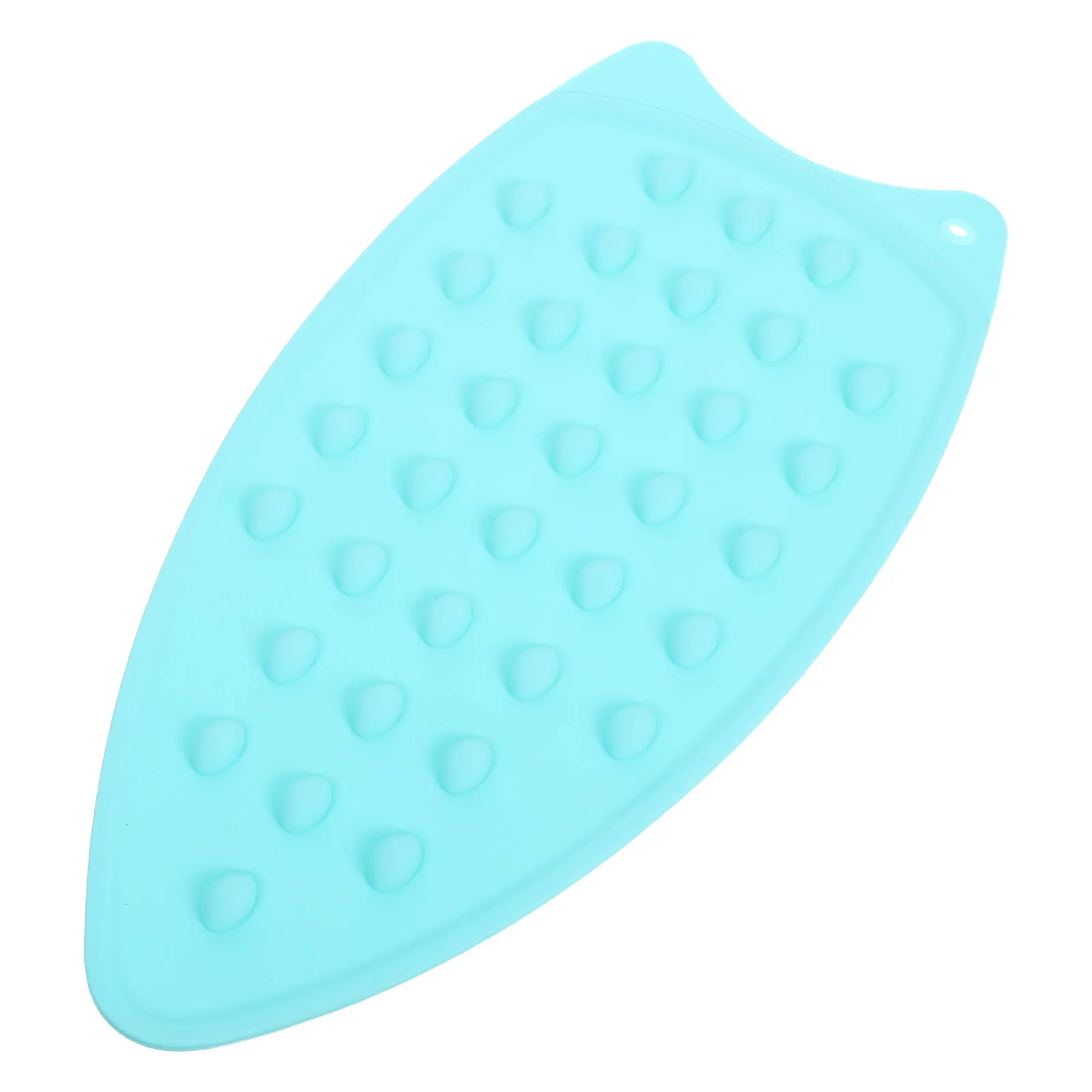 Thick Silicone Iron Rest Pad Heat Resistant Ironing Mat Solid Color Hanging Hole Portable Iron Holder Steam Electric Irons